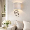Kasi 1 Light Polished Chrome Wall Light with Grey Shade