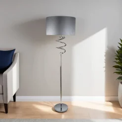 Kasi 158cm Floor Lamp Polished Chrome