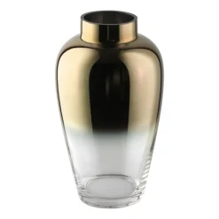 Kenyasi Gold Glass Vase