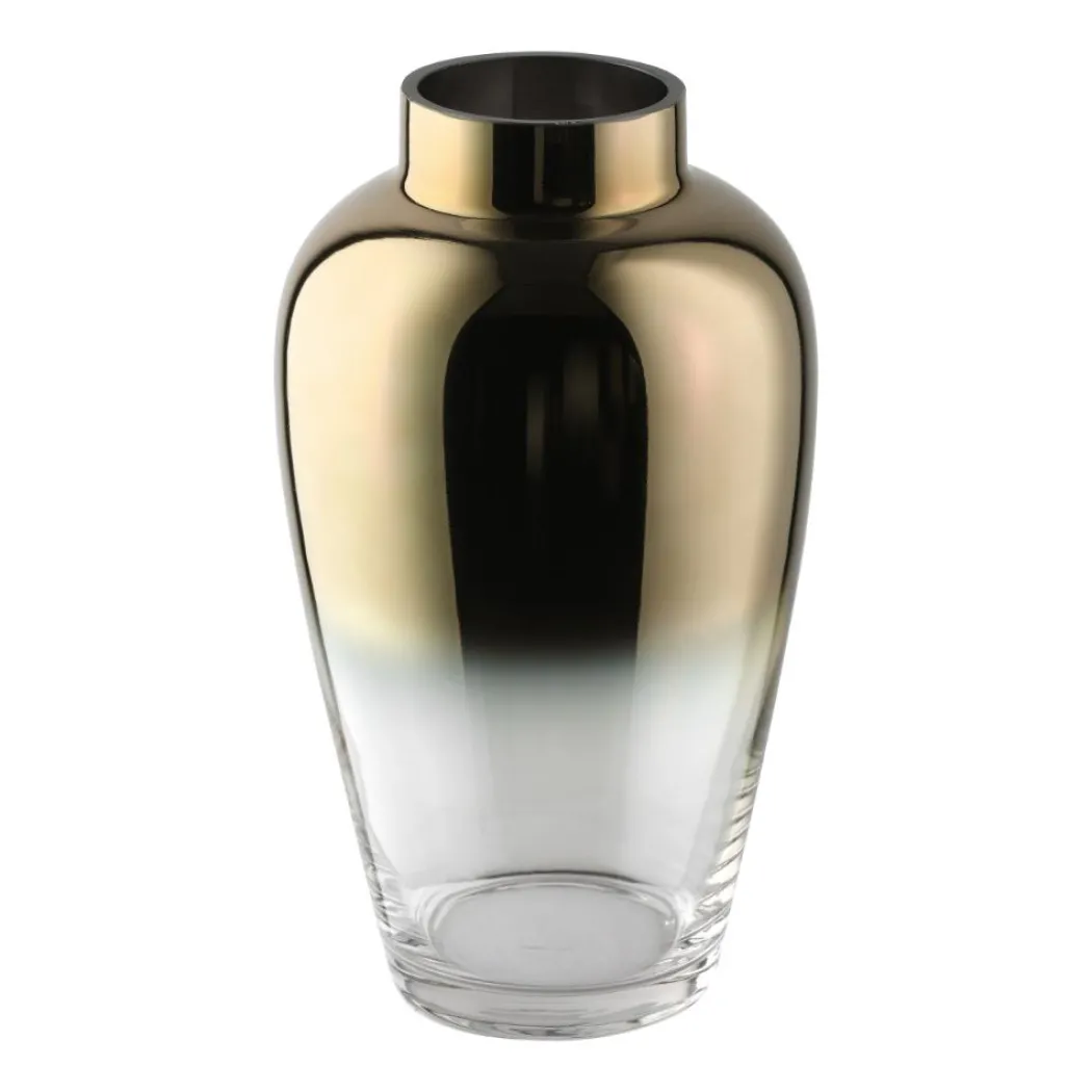 Kenyasi Gold Glass Vase