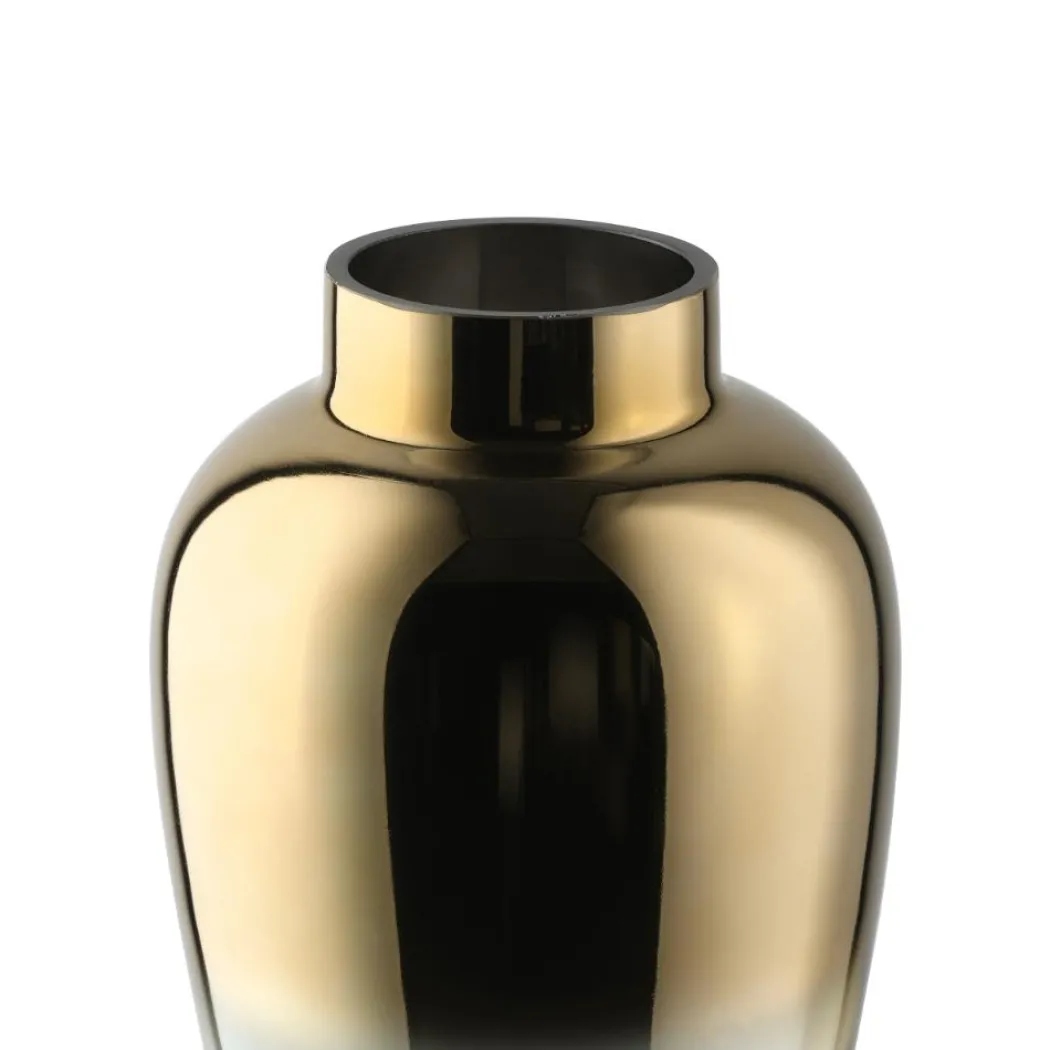 Kenyasi Gold Glass Vase