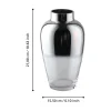 Kenyasi Silver Glass Vase