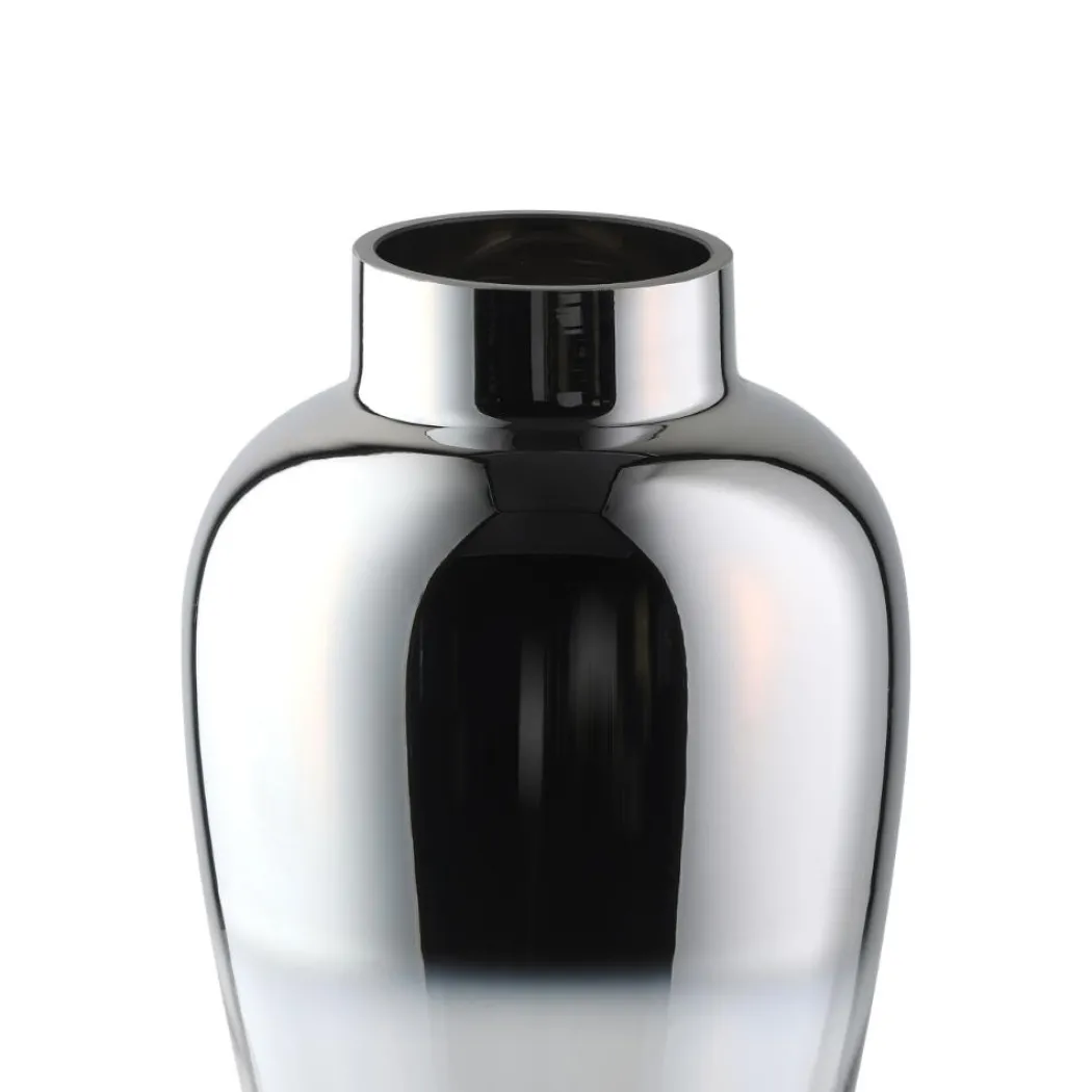 Kenyasi Silver Glass Vase