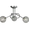 Kesha 3 Light Ceiling Light Polished Chrome