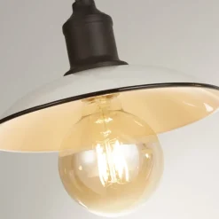 Kestle 3 Light White Diner Ceiling Pendant Bar