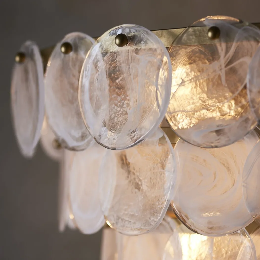 Kimana 9 Light Antique Gold Pendant Ceiling Light