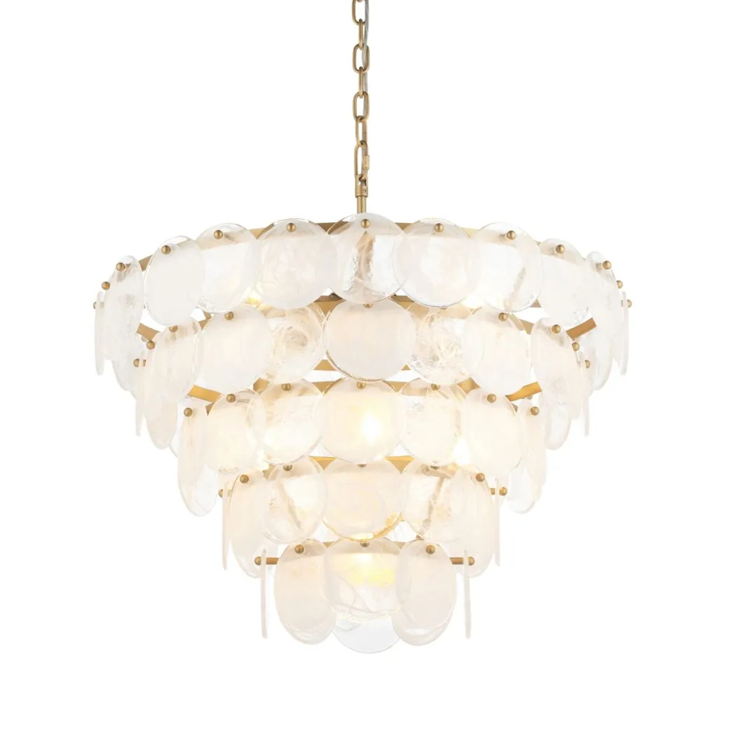 Kimana 9 Light Antique Gold Pendant Ceiling Light