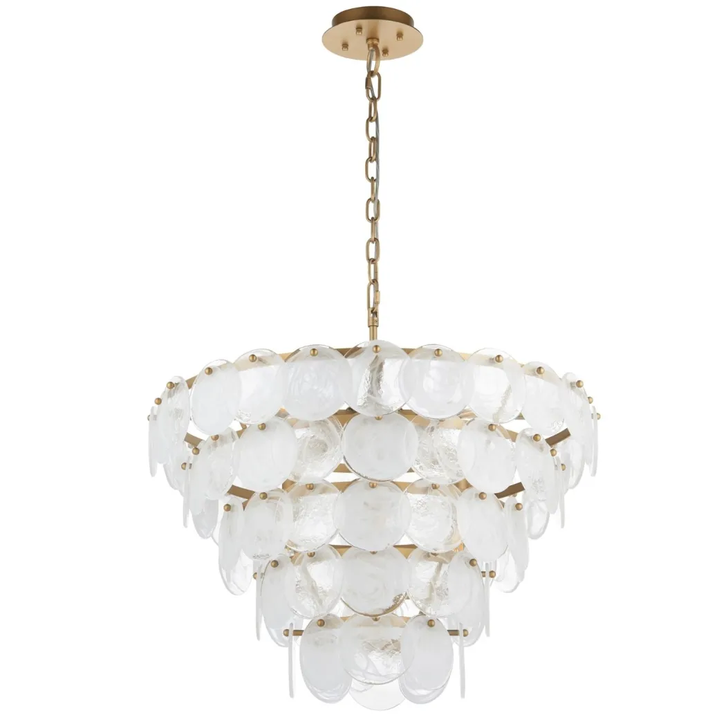 Kimana 9 Light Antique Gold Pendant Ceiling Light