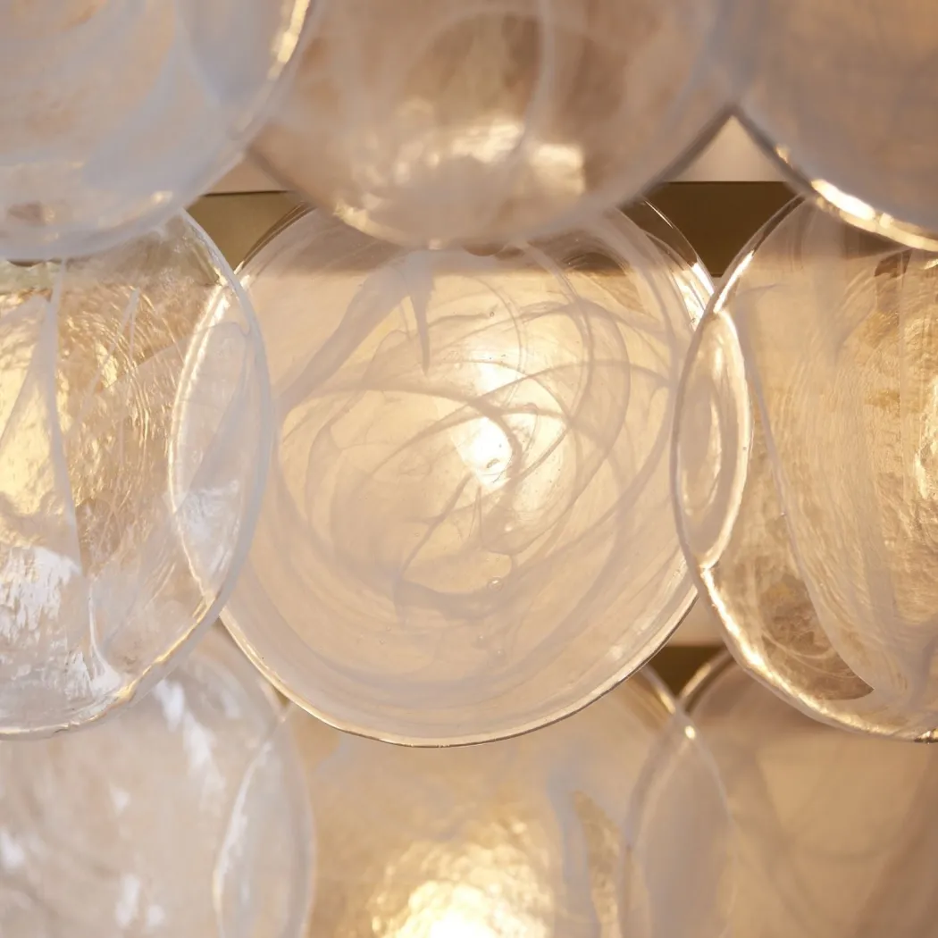 Kimana 9 Light Antique Gold Pendant Ceiling Light