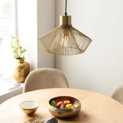 Kimberley 1 Light Gold Pendant Ceiling Light