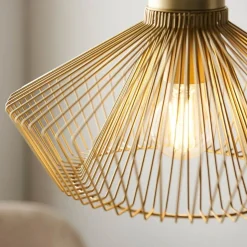 Kimberley 1 Light Gold Pendant Ceiling Light