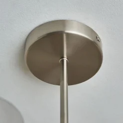 Kingsholm 5 Light Satin Nickel Semi Flush Ceiling Light
