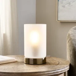Kingsholm Antique Brass Touch Table Lamp