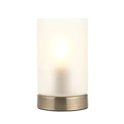 Kingsholm Antique Brass Touch Table Lamp