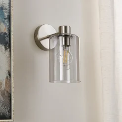 Kingsholm Brushed Satin Nickel Wall Light