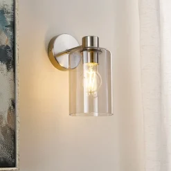 Kingsholm Brushed Satin Nickel Wall Light