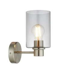 Kingsholm Brushed Satin Nickel Wall Light