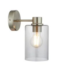 Kingsholm Brushed Satin Nickel Wall Light