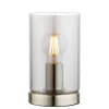 Kingsholm Satin Nickel & Glass Touch Table Lamp