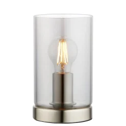 Kingsholm Satin Nickel & Glass Touch Table Lamp