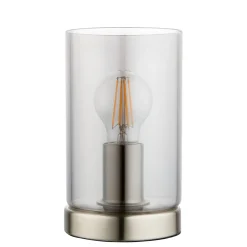 Kingsholm Satin Nickel & Glass Touch Table Lamp