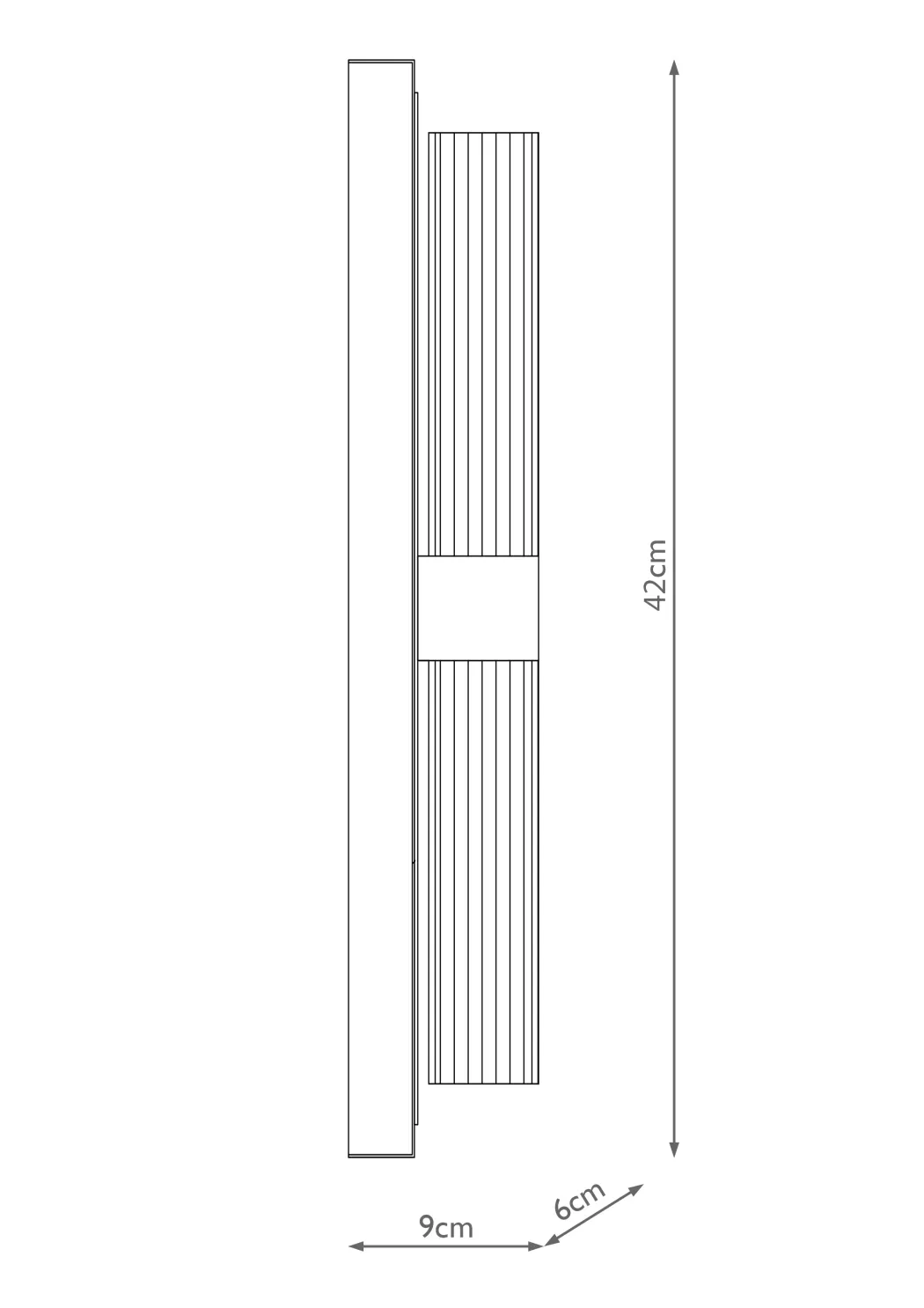 Kira 2-Light Black and Brass Wall Light