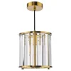 Kiran Brass & Crystal Pendant Ceiling Light