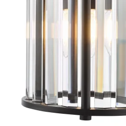 Kiran Satin Black Pendant Ceiling Light
