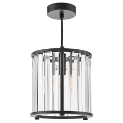 Kiran Satin Black Pendant Ceiling Light