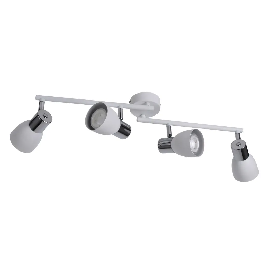 Kirst Matt White 4 Light Ceiling Spotlight Bar