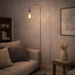 Knox Matte Grey Floor Lamp