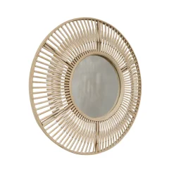 Koppla Round Bamboo Mirror