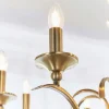 Kora 8 Light Antique Brass Chandelier Ceiling Light