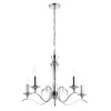 Kora 5 Light Polished Chrome Chandelier Ceiling Light