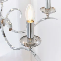 Kora 5 Light Polished Chrome Chandelier Ceiling Light