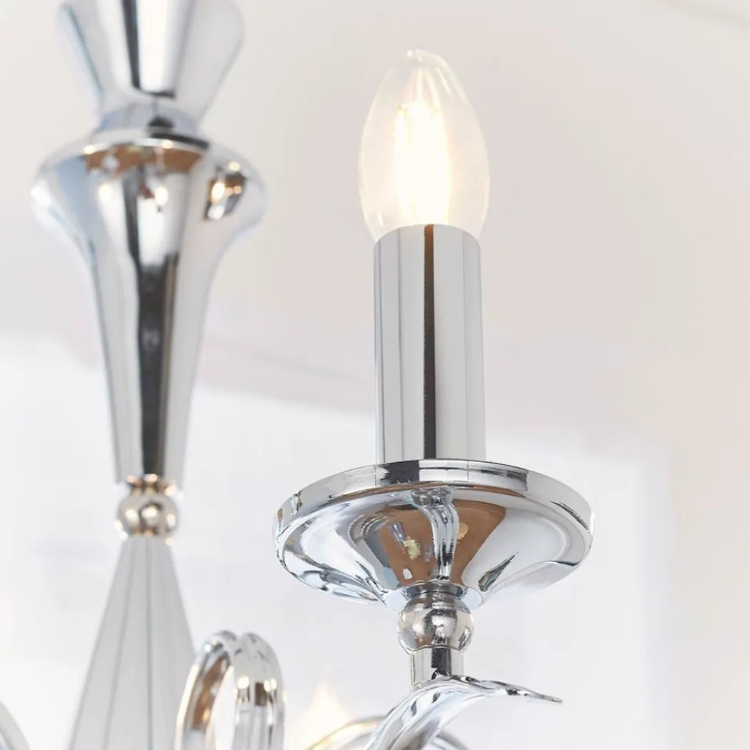 Kora 5 Light Polished Chrome Chandelier Ceiling Light