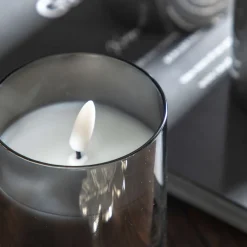 LED Candle Grey Votive (Set of 3)