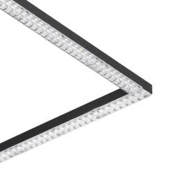 Lejias Black LED Flush Ceiling Light