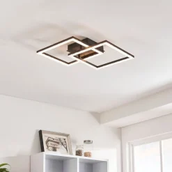 Lejias Black LED Flush Ceiling Light