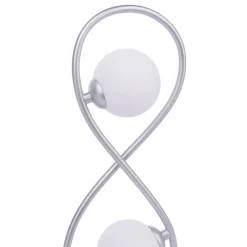 Lena 2 Light Matte Silver Table Lamp