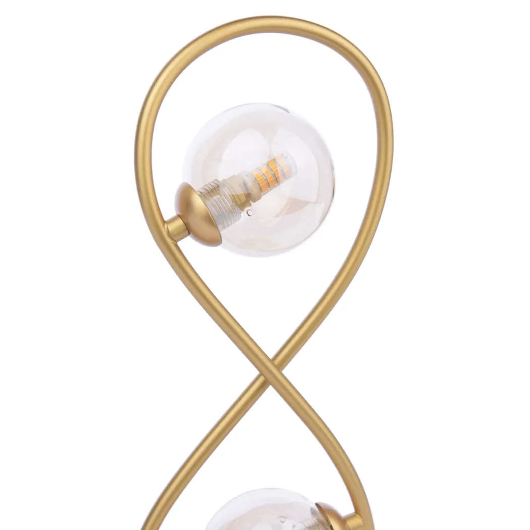 Lena 2 Light Satin Brass Table Lamp