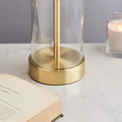 Lessina Gold and Glass Touch Table Lamp
