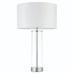 Lessina Nickel and Glass Touch Table Lamp