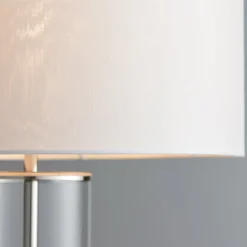 Lessina Nickel and Glass Touch Table Lamp