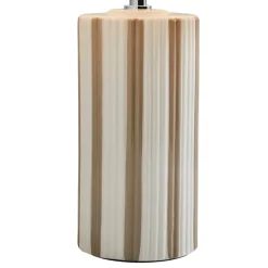 Lewis Taupe & Off White Ceramic Table Lamp