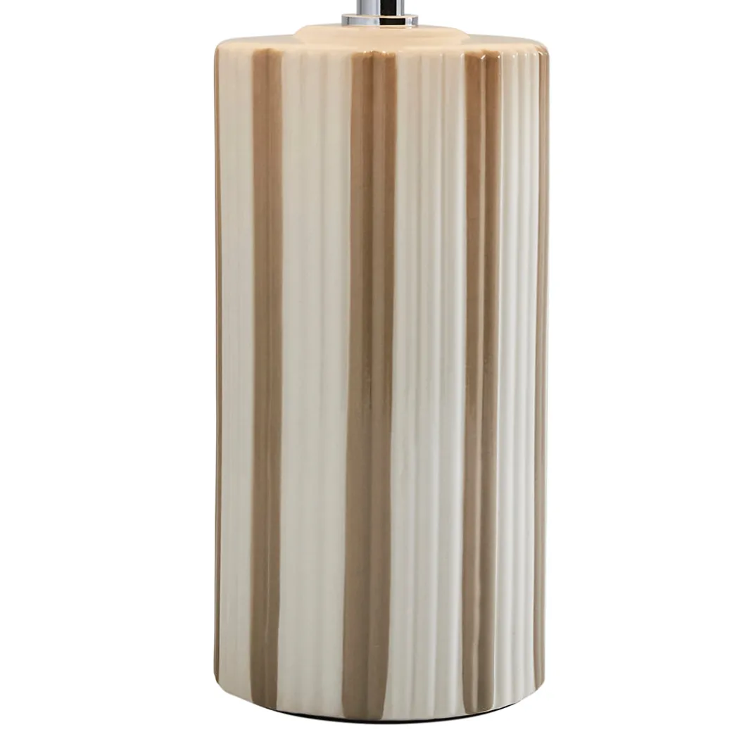 Lewis Taupe & Off White Ceramic Table Lamp