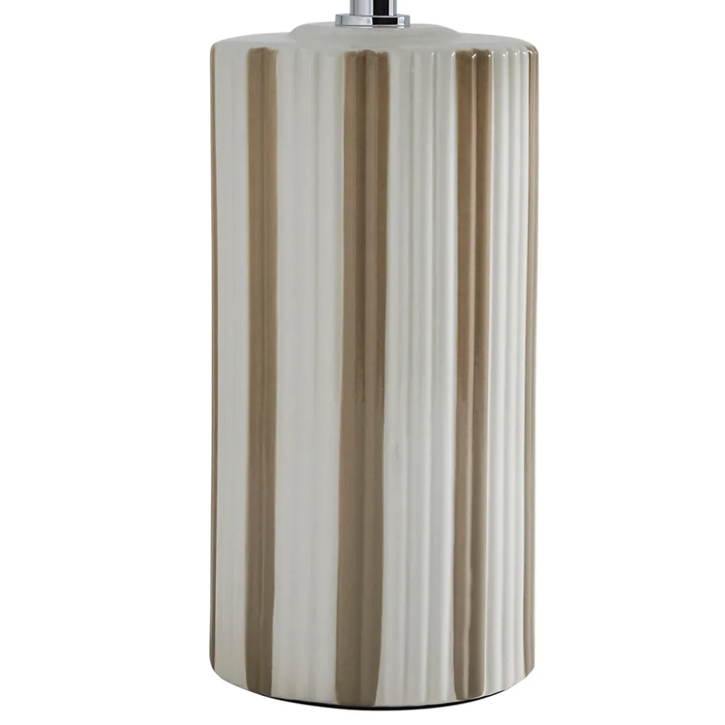 Lewis Taupe & Off White Ceramic Table Lamp