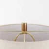 Lia Antique Brass & Smoked Glass Table Lamp