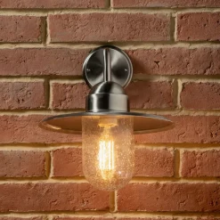 Lilium Outdoor Wall Light Silver