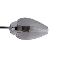 Lina 5-Light Chrome Flush Ceiling Light